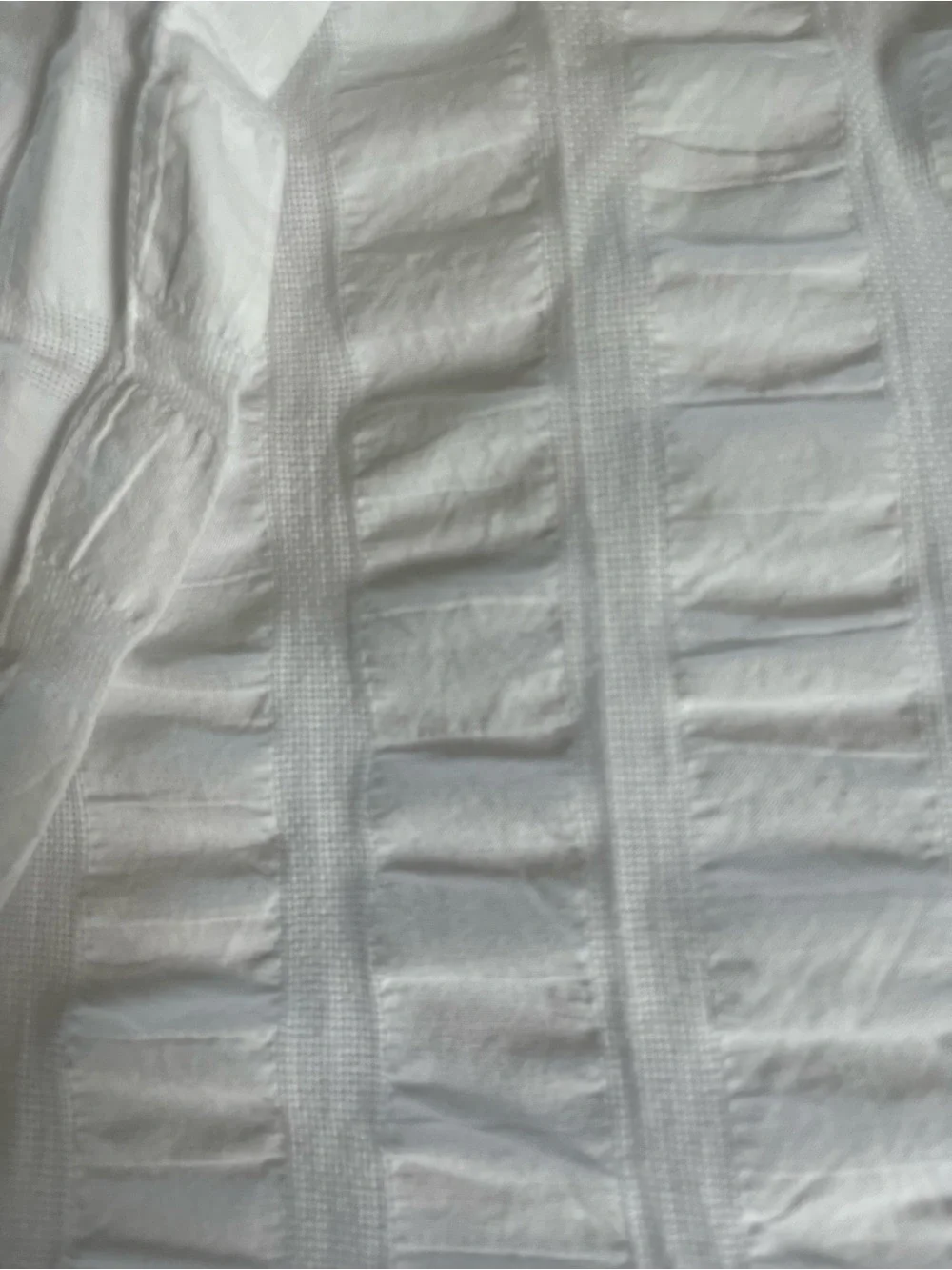 Matouk White Textured Cotton Coverlet